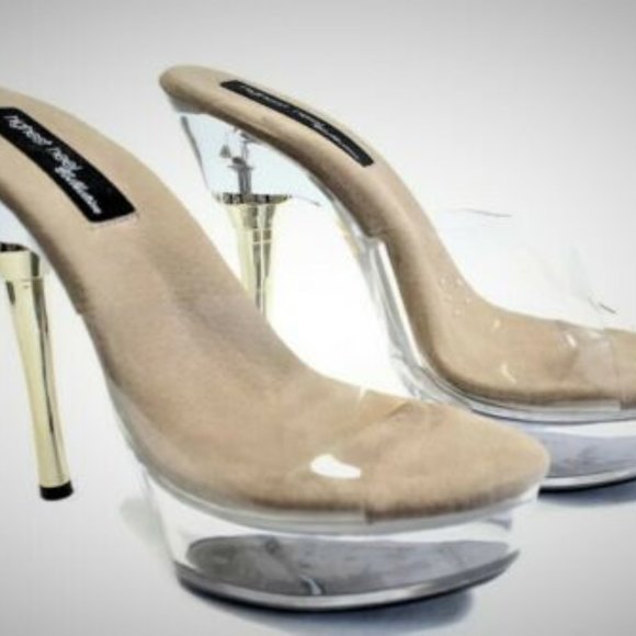 Highest Heel Collection Rod Platform Gold - Picture 1 of 5